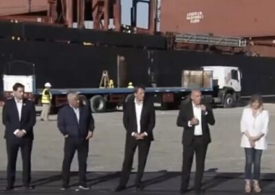 El Ministro de Transporte Alexis Guerrera anunció obras para infraestructura en el Puerto de San Pedro