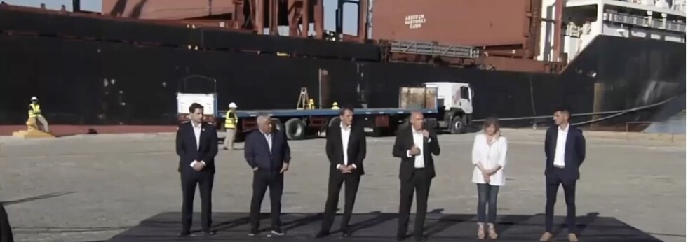 El Ministro de Transporte Alexis Guerrera anunció obras para infraestructura en el Puerto de San Pedro