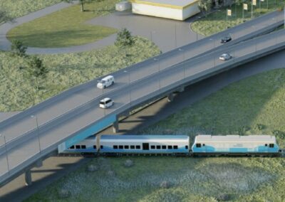 Trenes Argentinos instalará un puente sobre la ruta 63 en Dolores