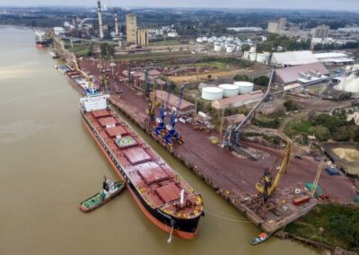 Puerto San Nicolás avanza en la reconstrucción del muelle sur