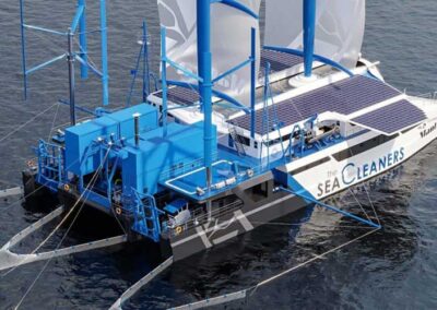 Un  velero ecológico que limpia el mar y se alimenta de residuos plásticos