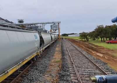 Se habilitó un nuevo desvío ferroviario en la planta que la Asociación de Cooperativas Argentinas (ACA) tiene en Tarragona, Santa Fe