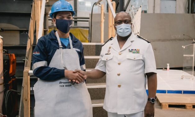 Damen Shipyards Cape Town pone la quilla para el Buque de la Armada Sudafricana MMIPV