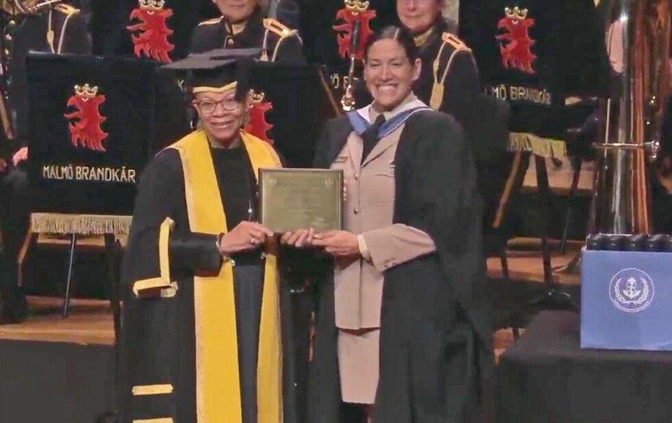 Ceremonia de egreso de la Universidad Marítima Mundial