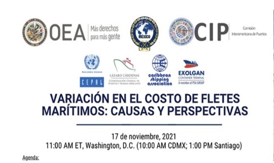 Webinar Variación en el costo de fletes marítimos: causas y perspectivas
