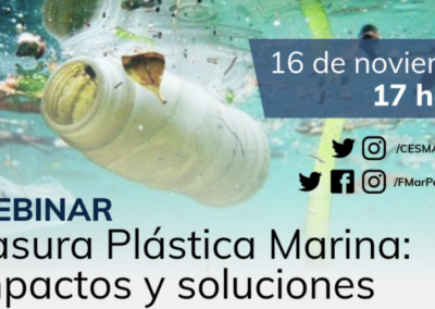 Cesmar desarrollará un Webinar sobre el problema de la basura marina