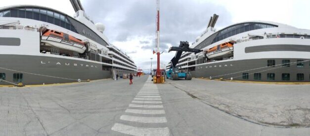 Los gemelos franceses LE BOREAL Y L’ AUSTRAL arribaron al puerto de  USHUAIA