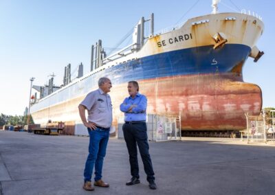 Puerto Quequén y Astillero Tandanor buscan potenciar una agenda de trabajo en conjunto