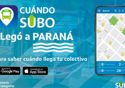 Ya funciona la  app para saber cuándo llega el colectivo disponible en la capital de la provincia de Entre Ríos.