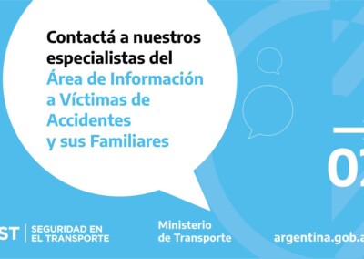 Nuevas líneas de comunicación para brindar información a las víctimas de accidentes y sus familiares