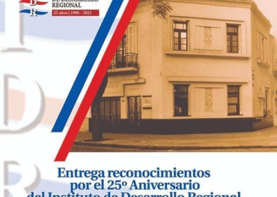 El Instituto de Desarrollo Regional -IDR- entregará reconocimientos en el marco de su 25 aniversario