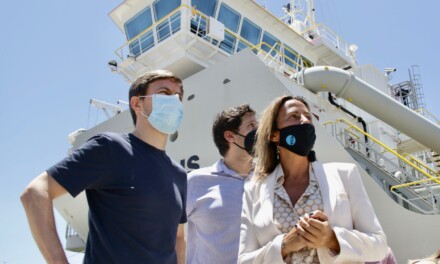 Costa y Guerrera supervisaron  el inicio de obras de dragado del Puerto de Dock Sud