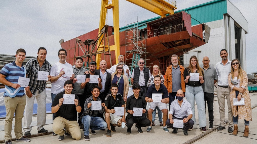 Primeros egresados del Centro de Formación Profesional del Consorcio Regional Puerto Mar del Plata