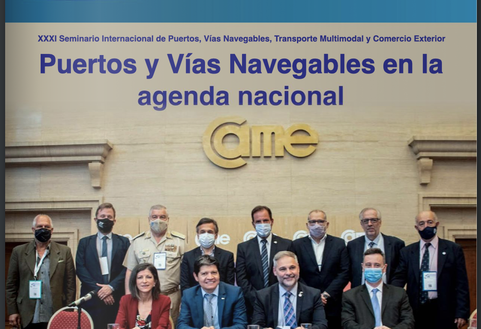 Puertos y Vías Navegables en la Agenda Nacional, en la Revista “A Buen Puerto”, enero 2022
