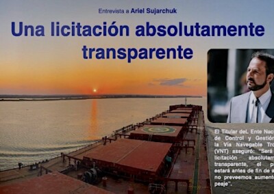 Una licitación absolutamente transparente. Entrevista a Ariel Sujarchuk, en la Revista A Buen Puerto
