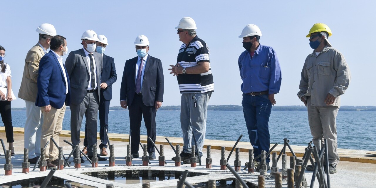 Guerrera, Manzur y el gobernador de Misiones supervisaron la ejecución de obras portuarias
