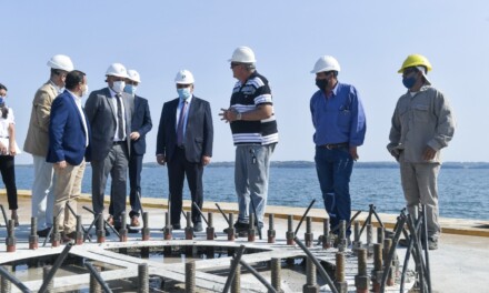 Guerrera, Manzur y el gobernador de Misiones supervisaron la ejecución de obras portuarias
