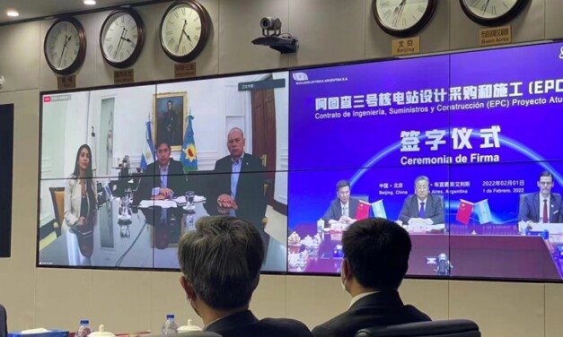 Argentina y China firmaron un acuerdo para la construcción de una nueva central nuclear