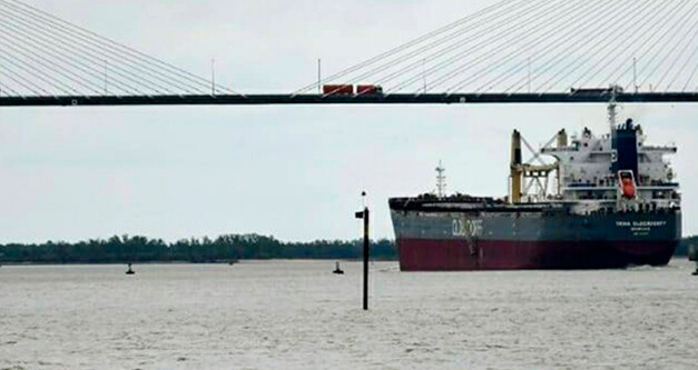 Bajante del Paraná: El tonelaje promedio de buques en enero fue el más bajo de que se tenga registro