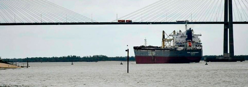 Bajante del Paraná: El tonelaje promedio de buques en enero fue el más bajo de que se tenga registro