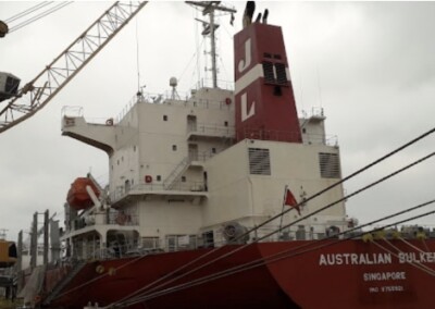 Desde el Puerto de San Pedro se exporta trigo a Brasil