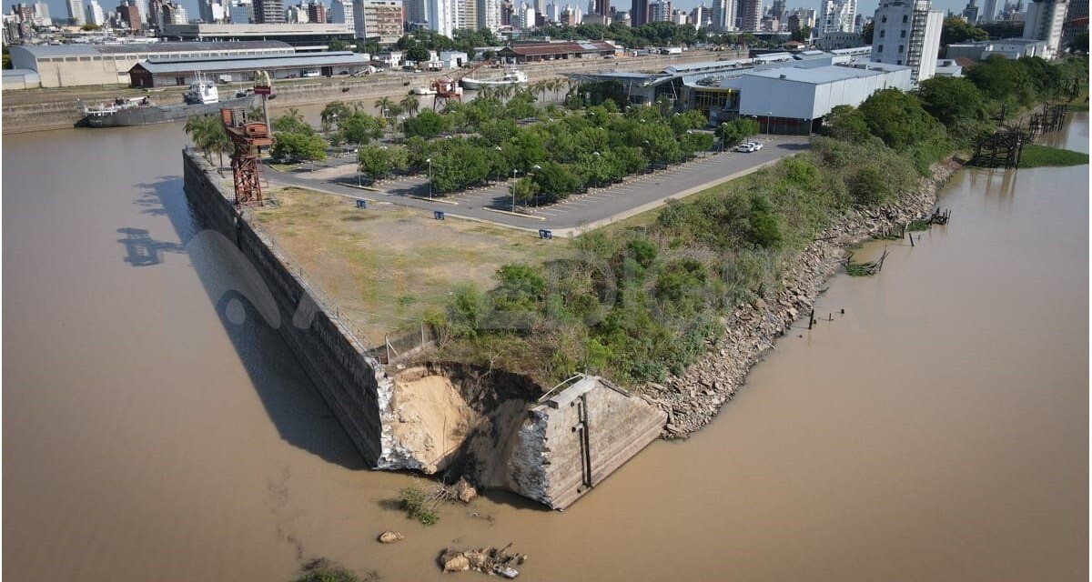 Determinar las causales del desmoronamiento de una parte del dique 1 del Puerto de Santa Fe, una estructura que tiene 112 años