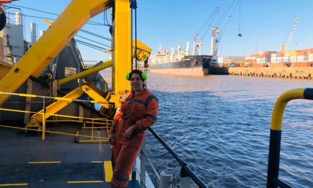 «A bordo siempre me van a ver toda sucia y despeinada»