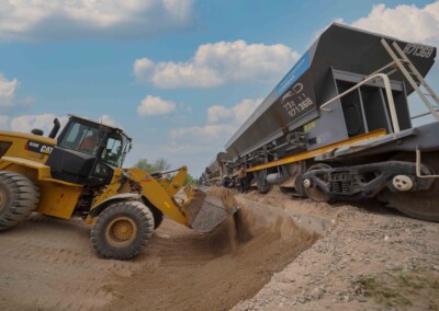 Crece el transporte de áridos por ferrocarril