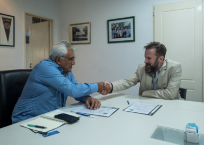 La JST firmó un convenio de cooperación con el gremio de Guincheros