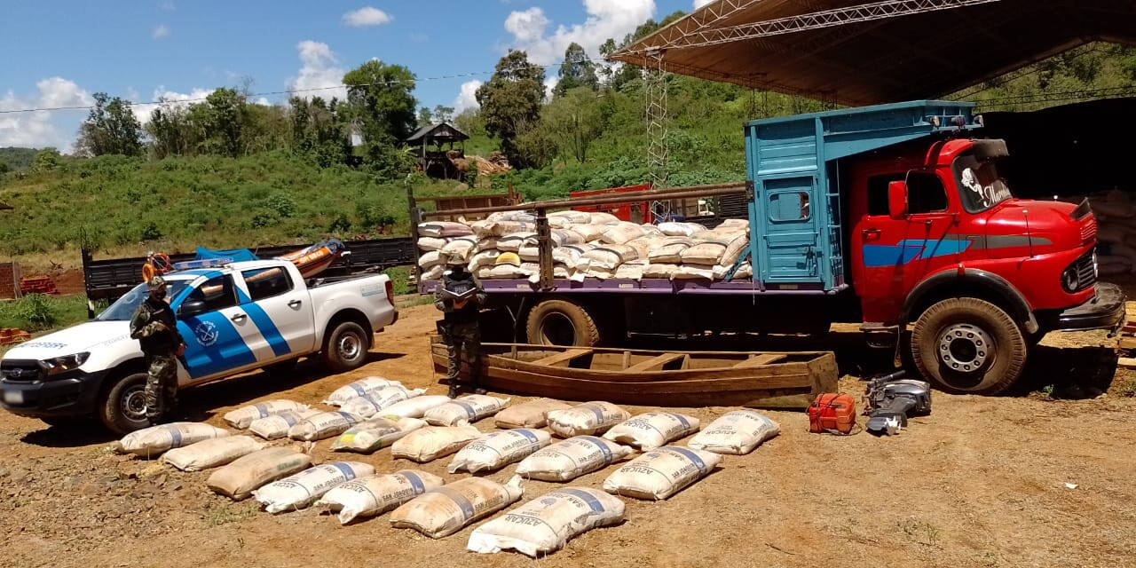 Prefectura secuestró casi siete toneladas de soja en Misiones