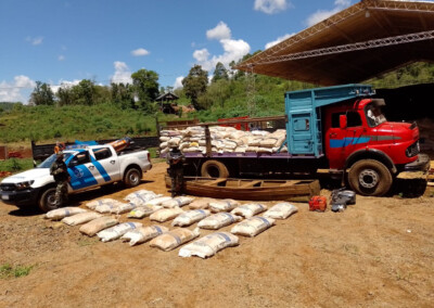Prefectura secuestró casi siete toneladas de soja en Misiones
