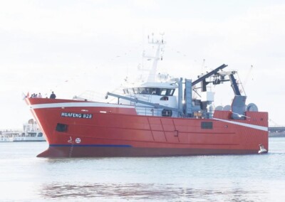 El buque pesquero “Huafeng 828”  partió del Puerto de Mar del Plata