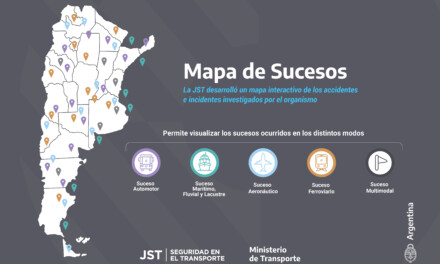 La Junta de Seguridad en el Transporte diseñó el primer mapa interactivo de accidentes e incidentes de iberoamérica