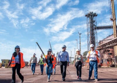 Autoridades de los ministerios de Producción e Infraestructura bonaerenses visitaron el Puerto de San Nicolás