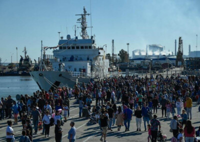 Más de 200 mil personas visitaron el puerto de Bahía Blanca para la fiesta del camarón y el langostino