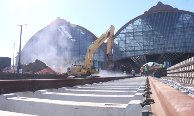 Avanzan las obras en la parrilla ferroviaria de Retiro
