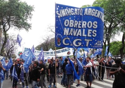 El Sindicato de Obreros Navales suma respaldo gremial en su lucha contra el cierre del Astillero UABL