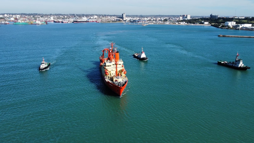 ￼Finalizaron los trabajos de mantenimiento en el buque oceanográfico ARA “Austral”