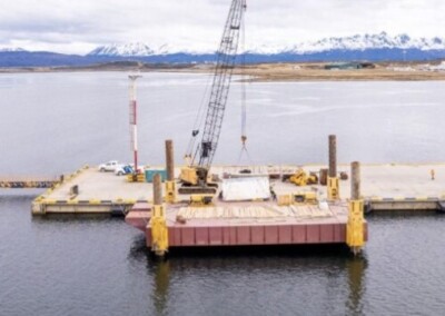 El contrato para la ampliación del muelle del Puerto de Ushuaia se actualizó en157,3 millones de pesos