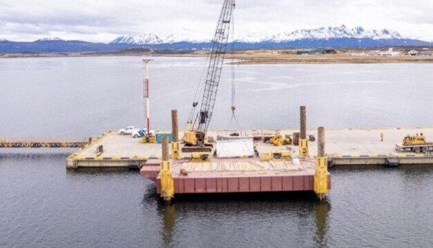 El contrato para la ampliación del muelle del Puerto de Ushuaia se actualizó en157,3 millones de pesos