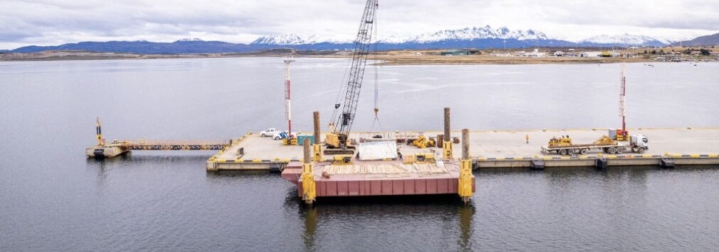 El contrato para la ampliación del muelle del Puerto de Ushuaia se actualizó en157,3 millones de pesos