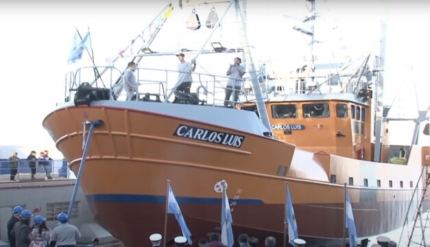 Astillero Contessi botó un nuevo buque pesquero para la flota de Rawson