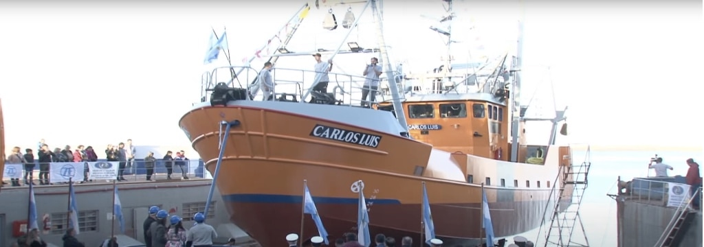 Astillero Contessi botó un nuevo buque pesquero para la flota de Rawson