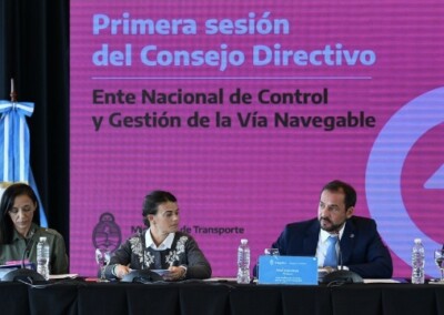 Guerrera y Sujarchuk inauguran la primera reunión del Ente Nacional de Control y Gestión de la Vía Navegable