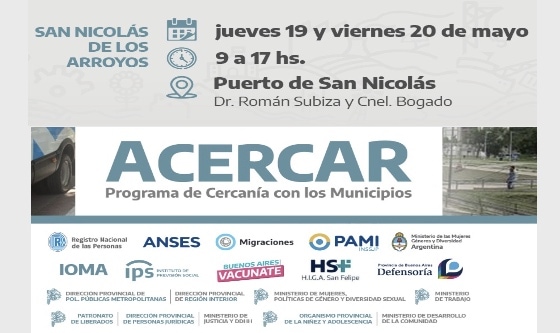 El Programa Acercar llega al Puerto de San Nicolás