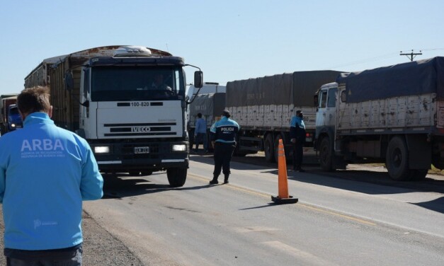 ARBA realiza controles a camiones cerealeros en principales puertos y rutas bonaerenses