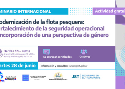 La JST realizará su primer Seminario Internacional Marítimo en Seguridad Operacional