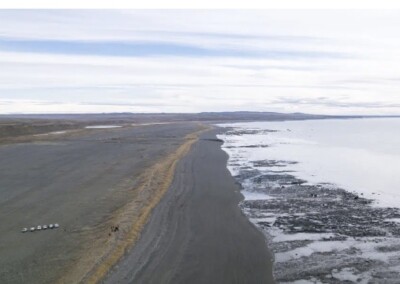 Supervisan el sitio proyectado para el cruce entre Tierra de Fuego y Santa Cruz