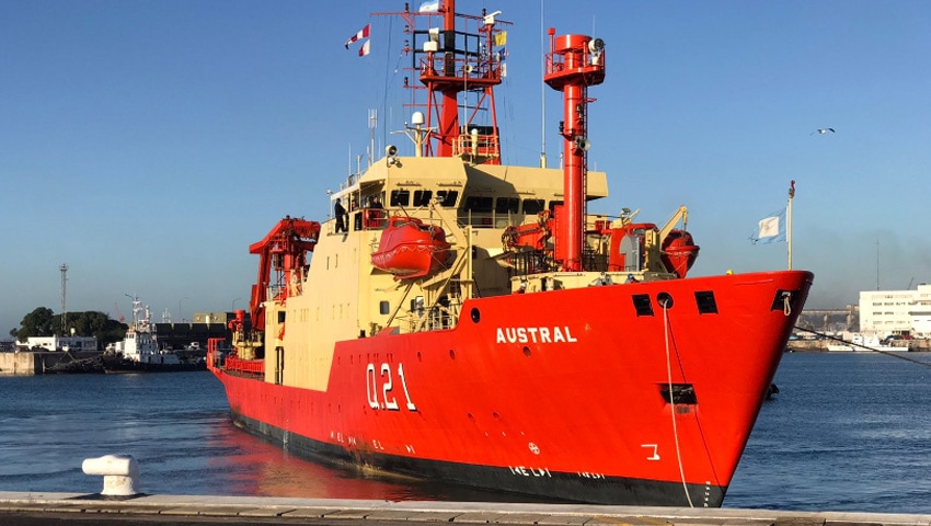 El buque oceanográfico ARA “Austral” finalizó su campaña científica