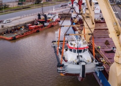 La nueva draga “Pancho” de Jan De Nul llegó a la Argentina